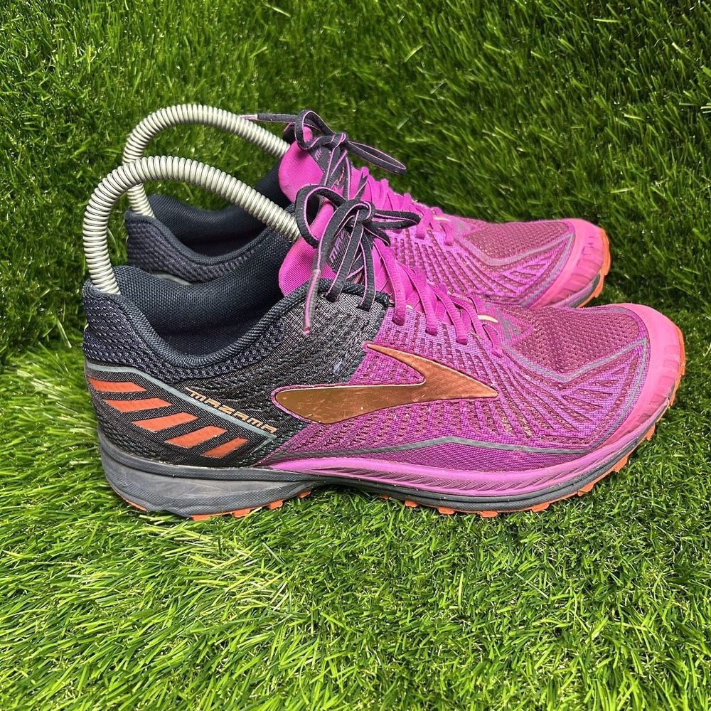 Brooks‎ Mazama Women Trail Running Shoes Purple Pink Orange 1202271B596 Size 7.5